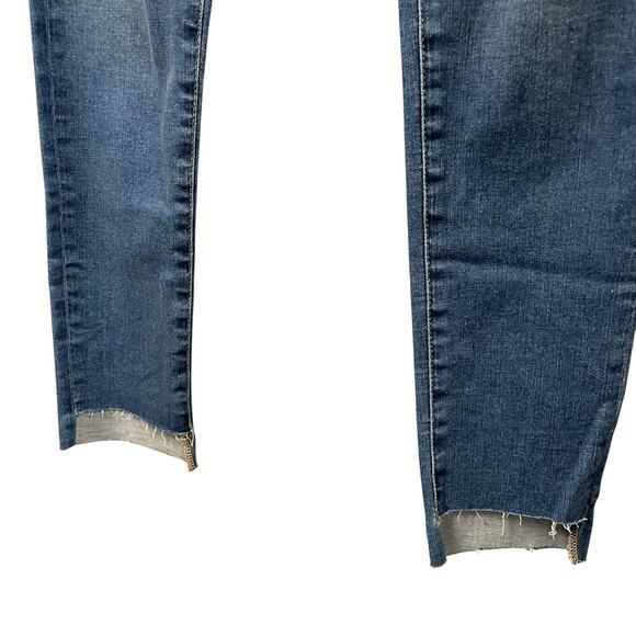 NWT Adriano Goldschmied Midi Ankle Mid Rise Legging Distressed Wash Denim 29 - Picture 2 of 9